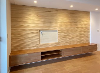 深呼吸するリビングで五感を満たされて　港区H様邸